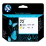 HP 72 matná čierna a žltá DesignJet tlačová hlava
