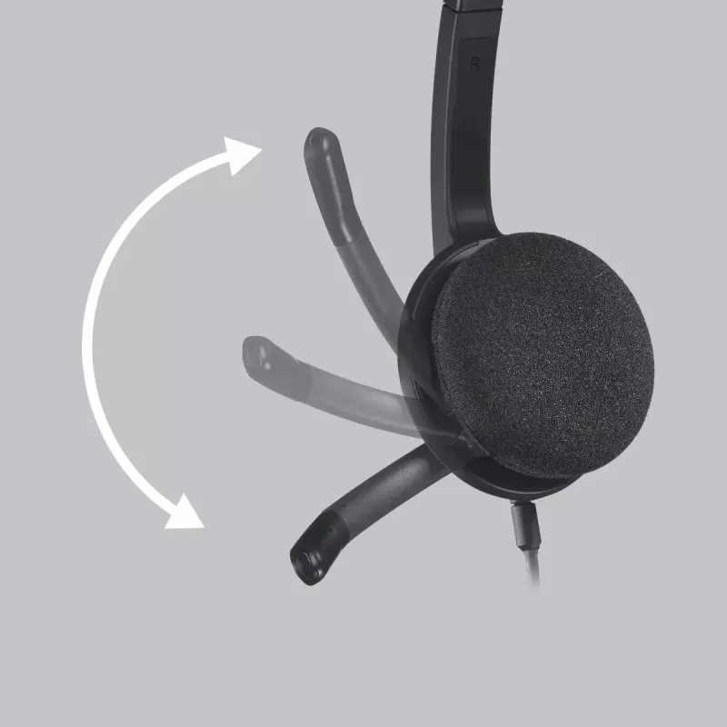 LOGITECH H340 - USB - headset - čierna