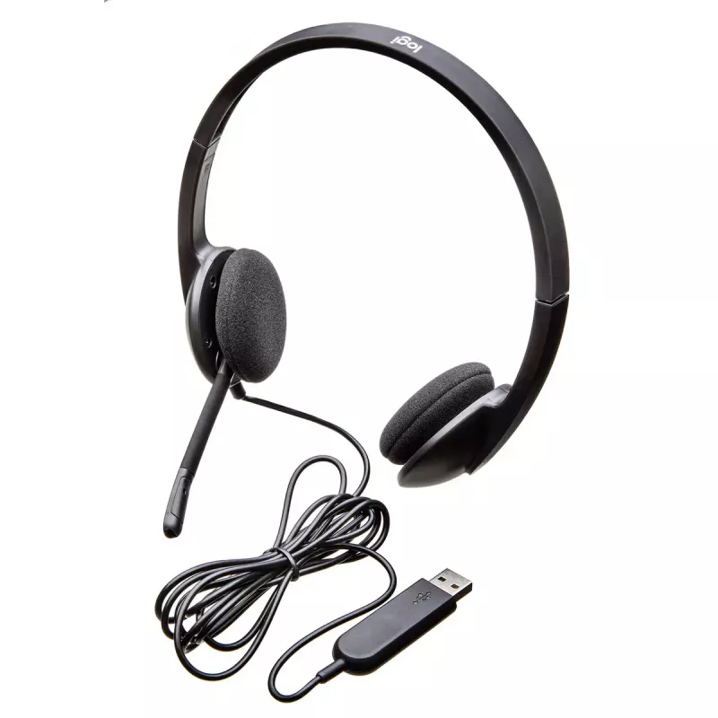 LOGITECH H340 - USB - headset - čierna