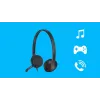 LOGITECH H340 - USB - headset - čierna