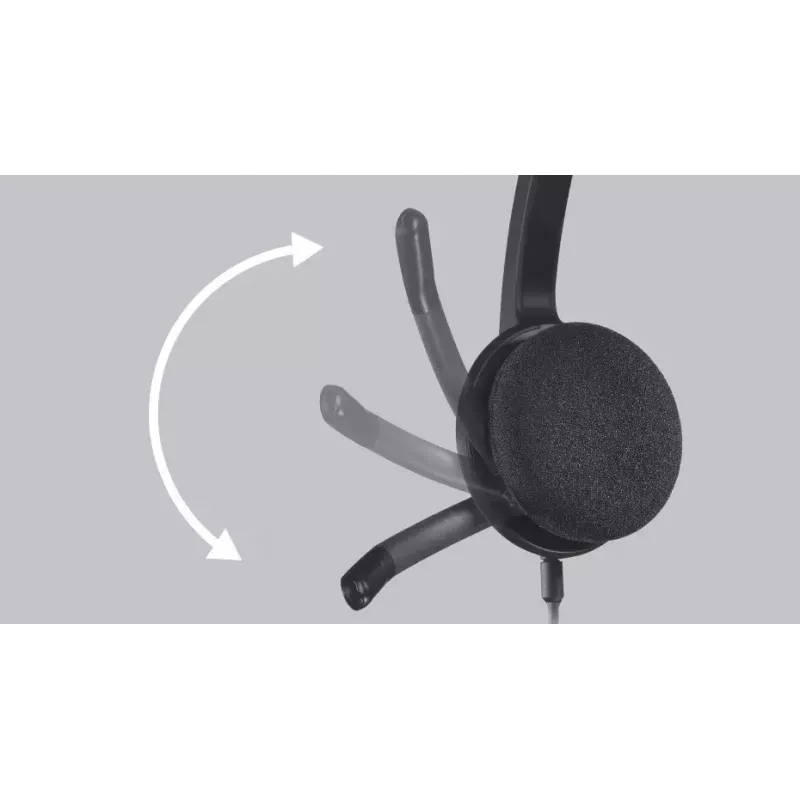 LOGITECH H340 - USB - headset - čierna
