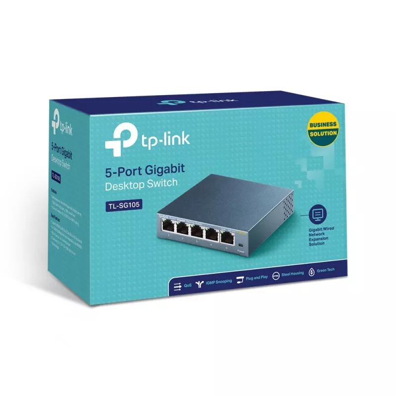 Nespravovaný switch TP-Link TL-SG105 5-portový 10/100/1000Mbps