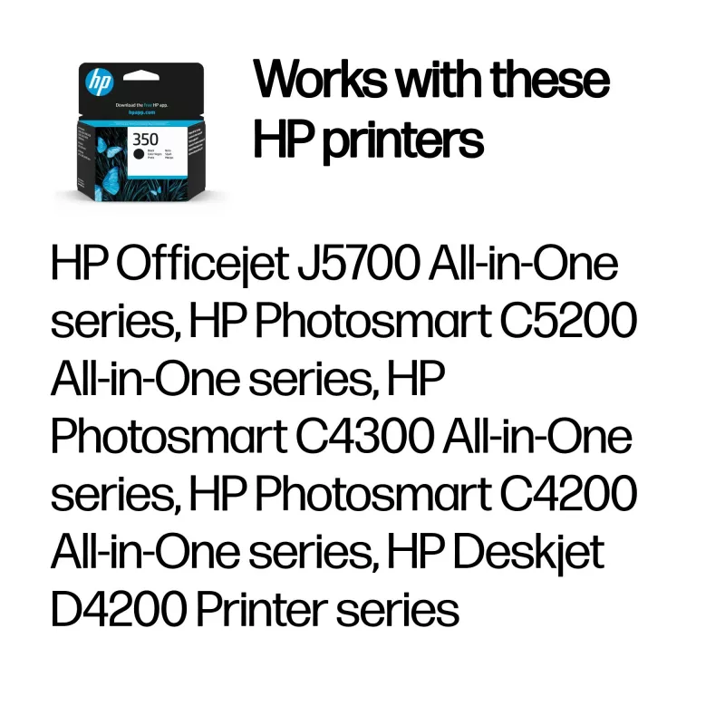 HP 350 originálna čierna atramentová kazeta