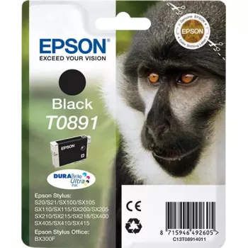 Epson Monkey singlepack čierny T0891 DURABrite Ultra atrament