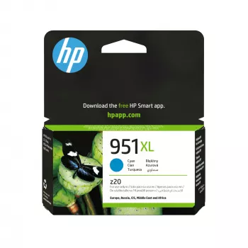 HP 951XL originálna atramentová kazeta azúrová (vysoká výťažnosť)