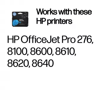 HP 951XL originálna atramentová kazeta azúrová (vysoká výťažnosť)