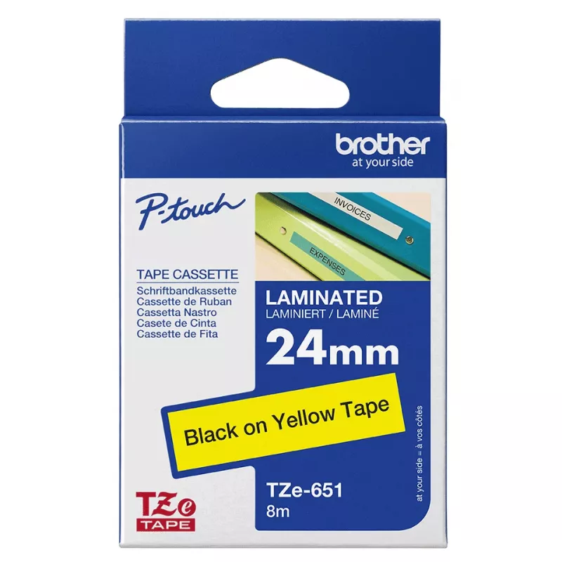 Popisná páska Brother TZE651 24 mm žltá