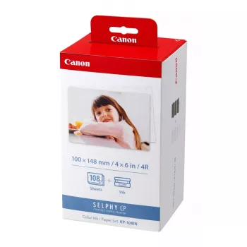 Canon SELPHY KP-108IN atramentová a papierová sada, 108 listov, 100x148 mm