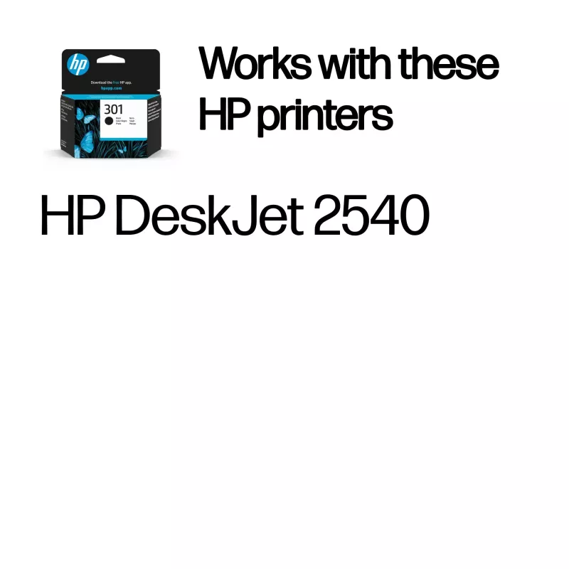 HP 301 originálna atramentová kazeta čierna