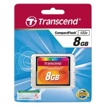 CompactFlash karta Transcend TS8GCF133, 8GB, 50MB/s čítanie, 20MB/s zápis