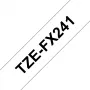 Brother TZE-FX241 popisná páska čierna na bielu TZ