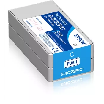 Epson SJIC22P(C): atramentová kazeta pre ColorWorks C3500 (azúrová)