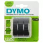 DYMO originálna reliéfna páska | 9 mm x 3 m rolky | biela tlač na čiernej | samolepiaca | pre reliéfne prístroje | 3 ks