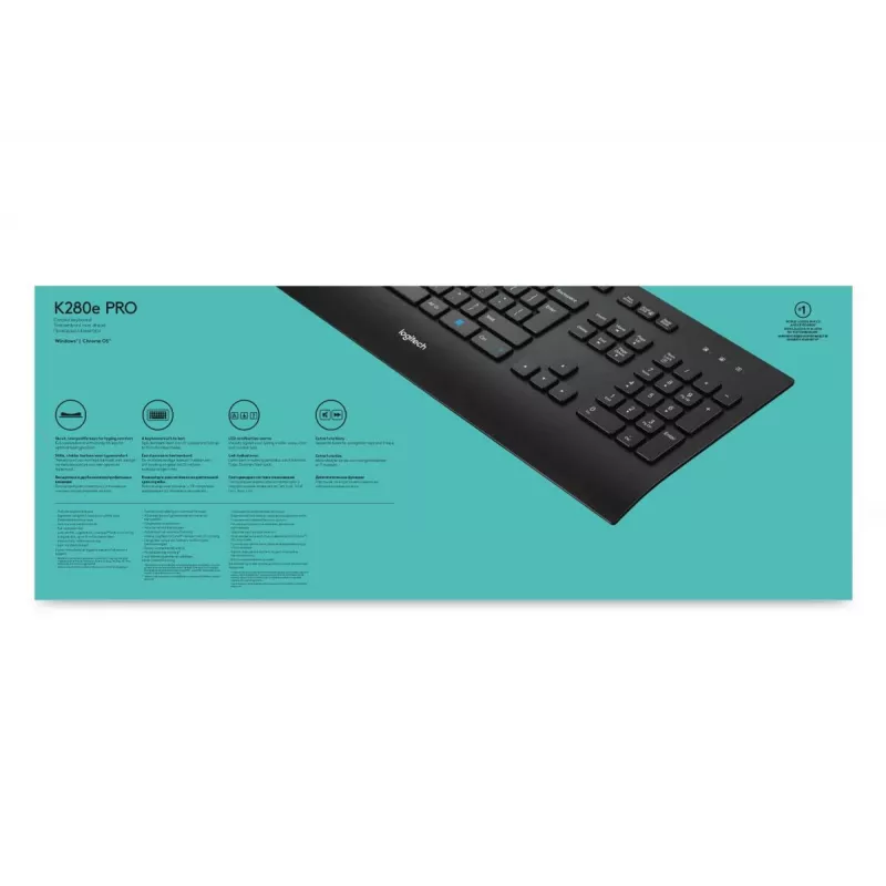 LOGITECH káblová klávesnica K280e - Qwerty Us Int'l