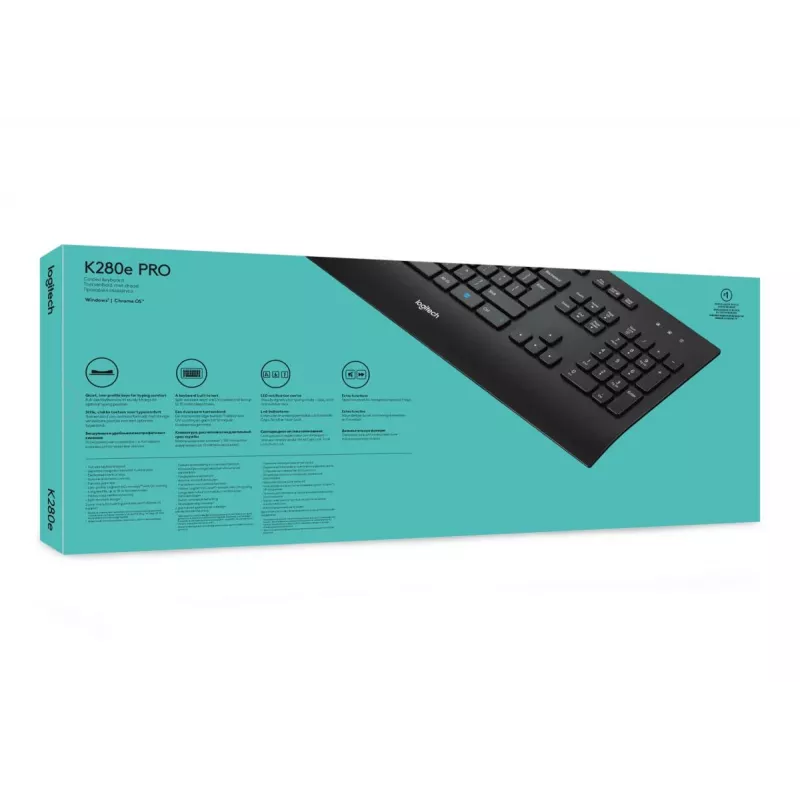 LOGITECH káblová klávesnica K280e - Qwerty Us Int'l