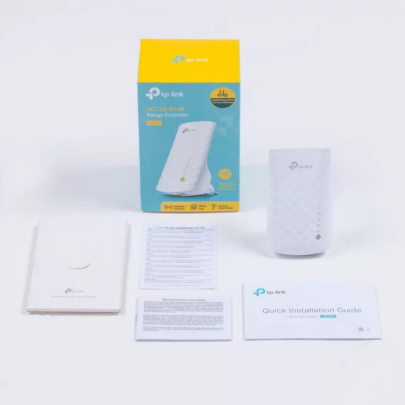 TP-Link RE200 sieťový extender sieťový opakovač biely 10, 100 Mbit/s