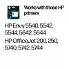 HP 62 čierna originálna atramentová kazeta