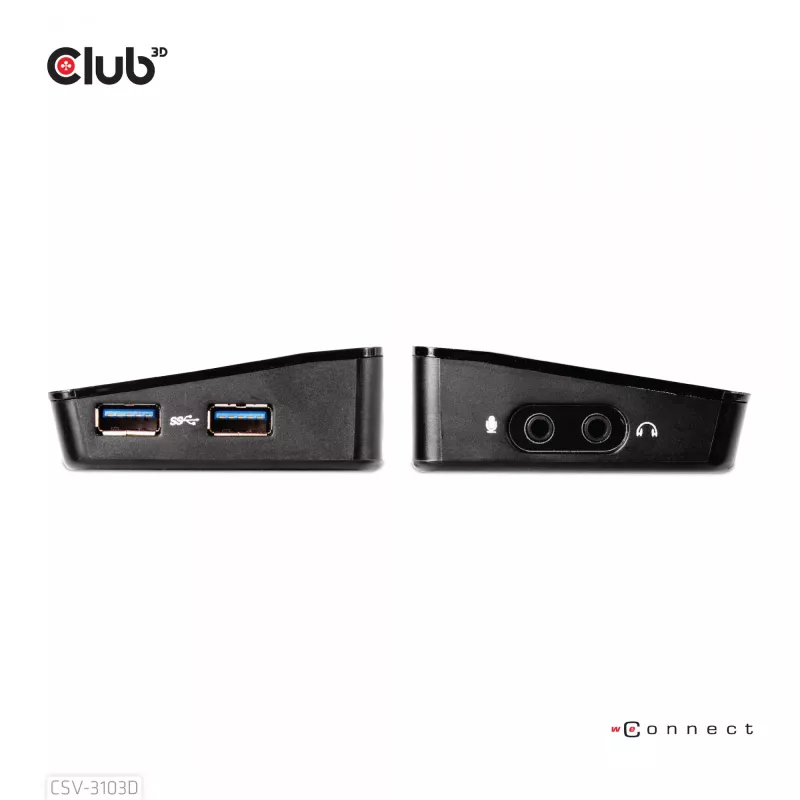 CLUB3D CSV-3103D The Club 3D univerzálna USB 3.1 Gen 1 UHD 4K dokovacia stanica DisplayLink™