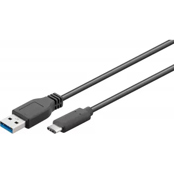 Microconnect USB3.1CA1 USB kábel USB 3.2 Gen 1 (3.1 Gen 1) 1 m USB A USB C čierny