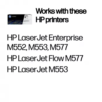 HP 508X High Yield čierna originálna LaserJet tonerová kazeta, 12.500 strán, čierna, 1 ks