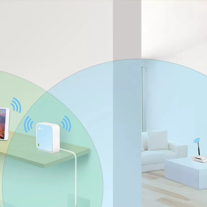 TP-Link TL-WR802N WLAN router Fast Ethernet Single-Band (2,4 GHz) modrý, biely