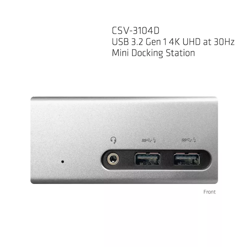 CLUB3D USB 3.2 Gen 1 4K UHD pri 30Hz Mini dokovacia stanica ultra-slim dizajn