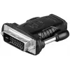 Káblový adaptér HDMI 19pin F DVI-D 24+1pin M Goobay 68482
