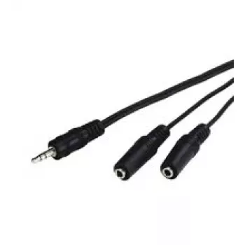 Audio kábel Goobay AVK 317-020 0,2 m 3,5 mm 2 x 3,5 mm čierny