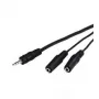 Audio kábel Goobay AVK 317-020 0,2 m 3,5 mm 2 x 3,5 mm čierny