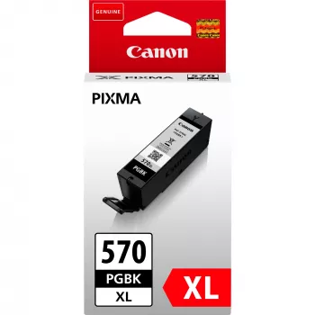 Canon PGI-570PGBK XL pigmentová čierna atramentová kazeta s vysokou výdržou, vysoká (XL) výdrž, čierna, pigmentový atrament, 22 ml, 1 kus, 500 strán