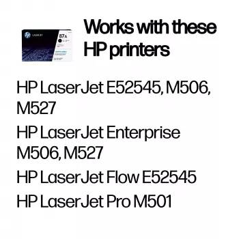 Toner HP 87A čierny originálna LaserJet 8550 strán čierny