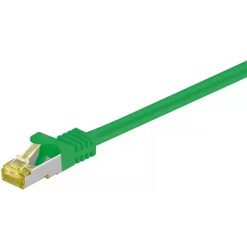 Sieťový kábel Goobay RJ45 patch kábel CAT 6A S/FTP 3m zelený