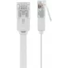 Goobay 95155 sieťový kábel Cat6 U/UTP (UTP) biely, 7 m, RJ-45 pozlátený
