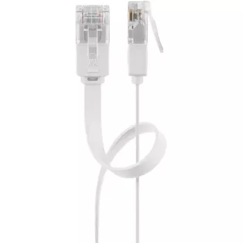 Goobay 95155 sieťový kábel Cat6 U/UTP (UTP) biela, 7 m, RJ-45 pozlátený
