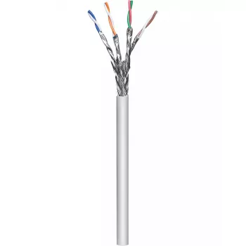 Sieťový kábel Goobay 96094 sivá 100 m Cat6a S/FTP
