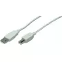 USB kábel LogiLink 5 m USB 2.0 USB A Mini-USB B sivý