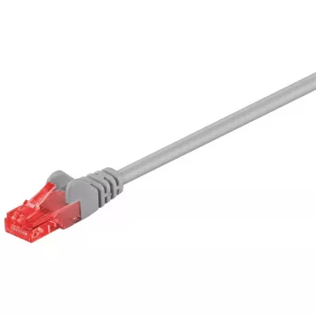 Sieťový kábel Goobay CAT 6 patch kábel RJ-45 Cat6 15 m sivá