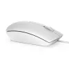 DELL káblová myš - MS116 - biela, obojručná, optická, USB Type-A, 1000 DPI, biela