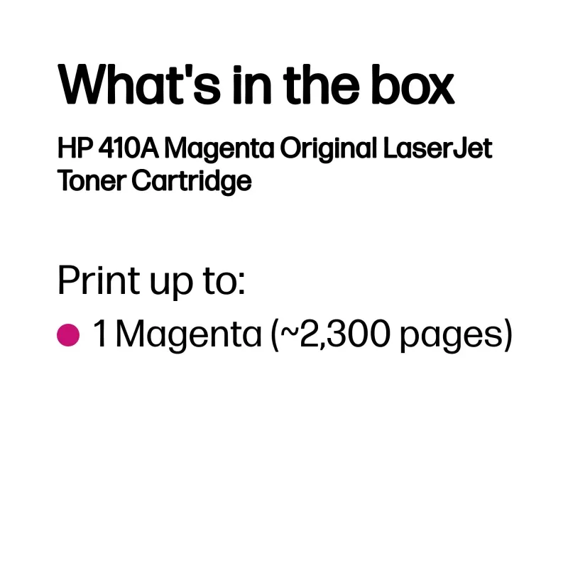 Tonerová kazeta HP Magenta 410A CF413A 2300 strán