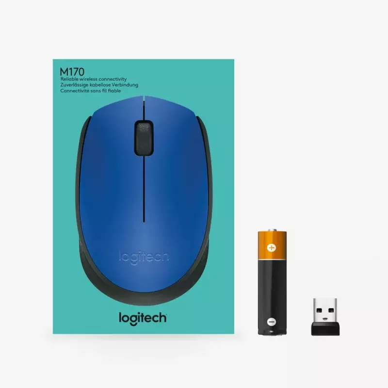 Logitech M171 myš RF bezdrôtová optická 1000 DPI, modrá