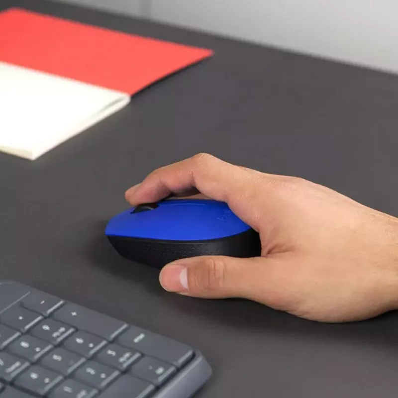 Logitech M171 myš RF bezdrôtová optická 1000 DPI, modrá