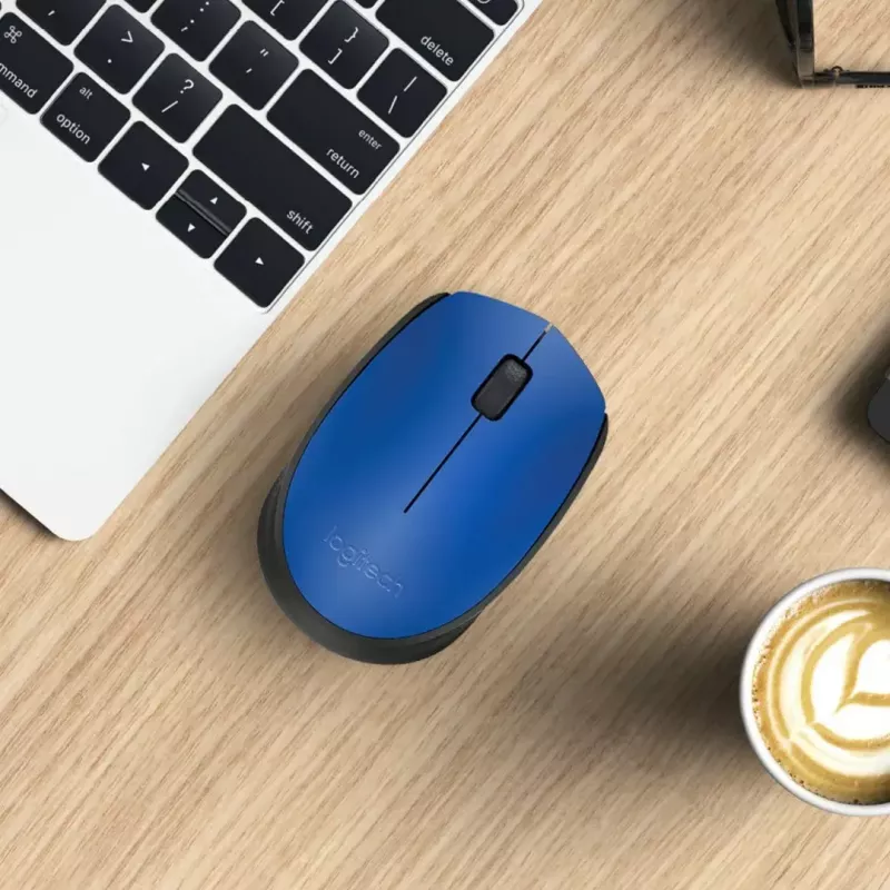Logitech M171 myš RF bezdrôtová optická 1000 DPI, modrá