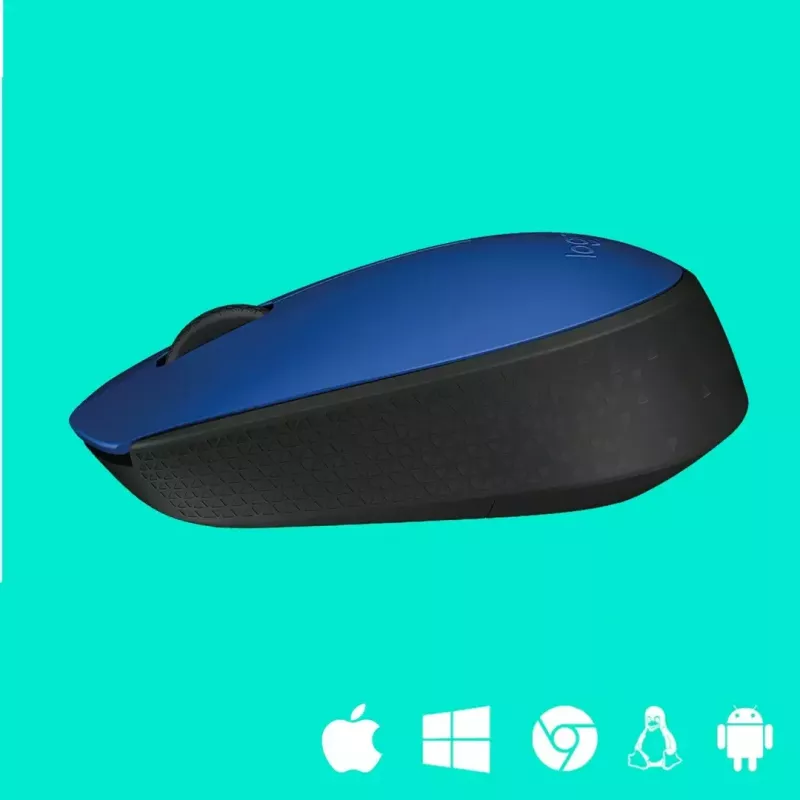 Logitech M171 myš RF bezdrôtová optická 1000 DPI, modrá