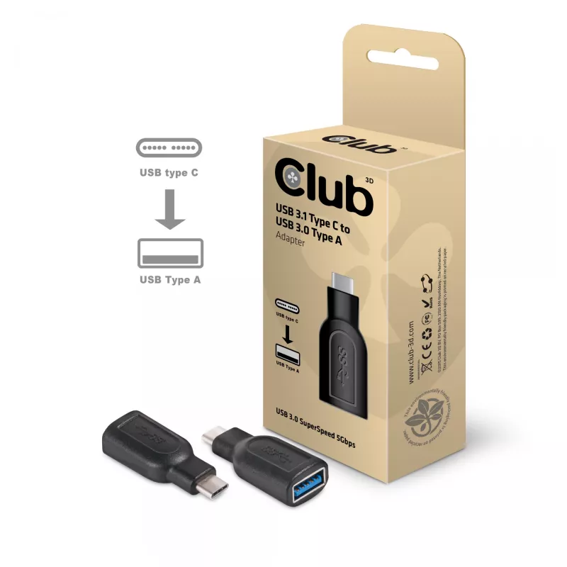 USB 3.1 typ C na USB 3.0 adaptér CLUB3D CAA-1521