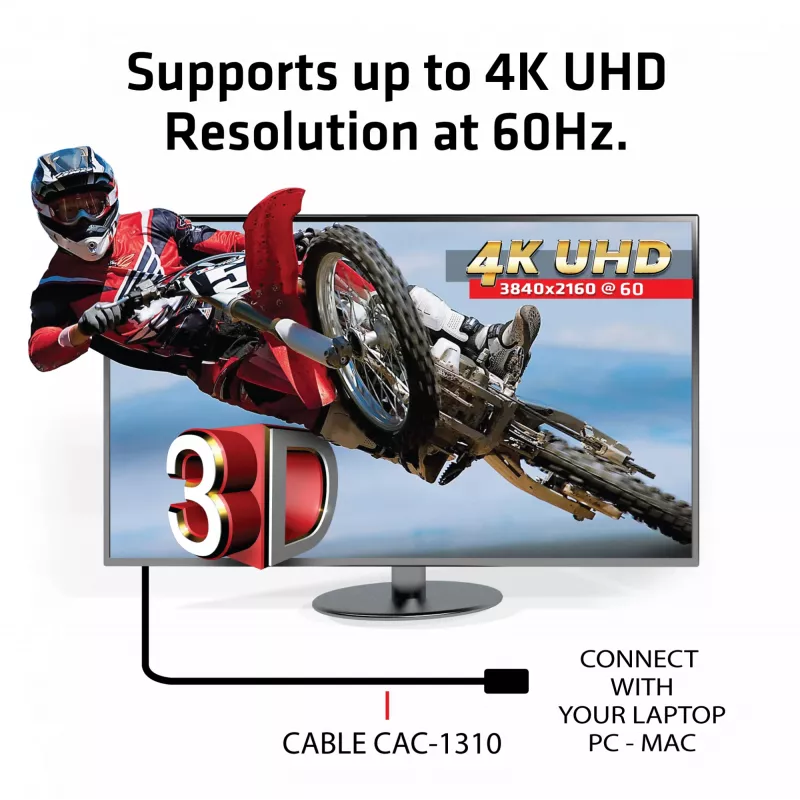 CLUB3D HDMI 2.0 kábel 3 metre UHD 4K/60Hz 18Gbps certifikovaný Premium High Speed
