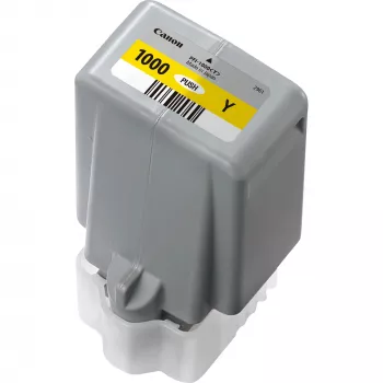 Canon PFI-1000Y žltá atramentová kazeta, žltá, pigmentový atrament, 80 ml, 3365 strán