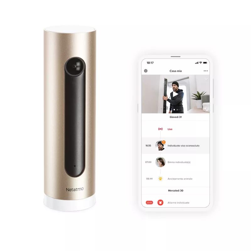 Netatmo Welcome IP bezpečnostná kamera interiérová 1920 x 1080 pixelov stolová