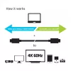 CLUB3D USB Gen2 Type-C video 4K60Hz, dáta 10Gbit/s a 100W nabíjanie 1 meter M/F