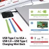 CLUB3D USB Type-C na VGA + USB 3.0 + USB Type-C nabíjanie Mini dock