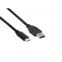 Club 3D CAC-1523 kábel z USB-C na USB-A, USB 3.1 Gen 2, 10 Gbps, PD 60 W, samec/samec, 1 m, čierny